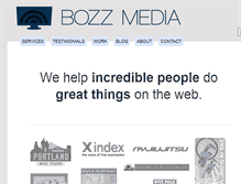 Tablet Screenshot of bozzmedia.com